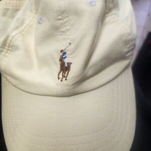 Polo by Ralph Lauren Pale Yellow Polo Player Baseball Cap